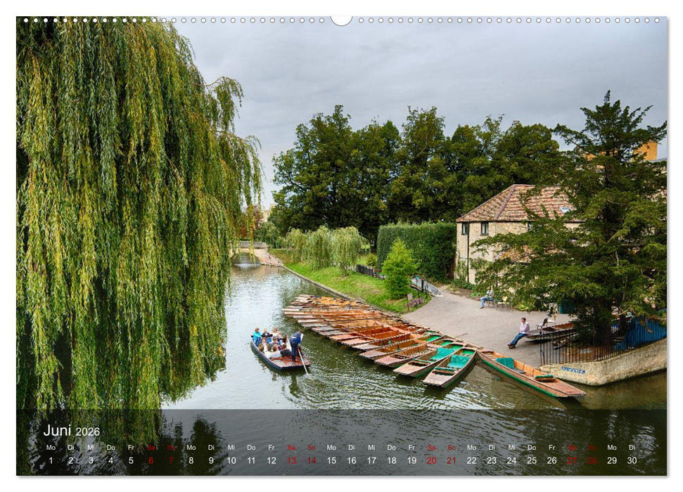 Cambridge street view (CALVENDO Premium Wandkalender 2026)