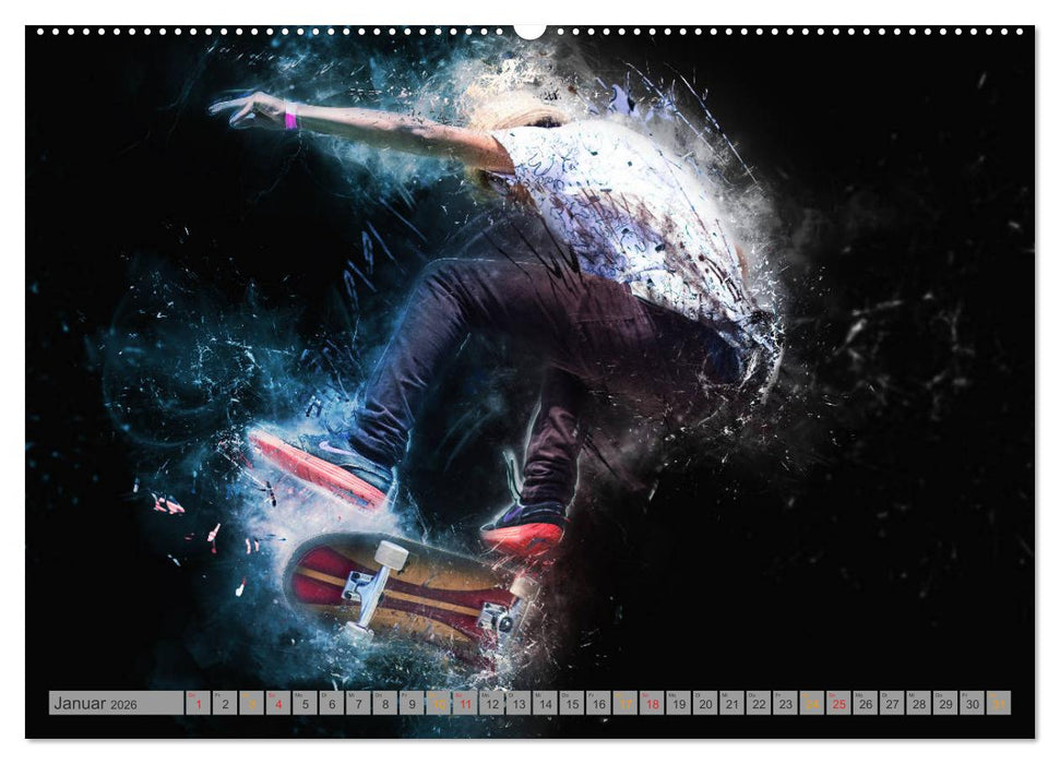 Skateboarding - extrem cool (CALVENDO Premium Wandkalender 2026)