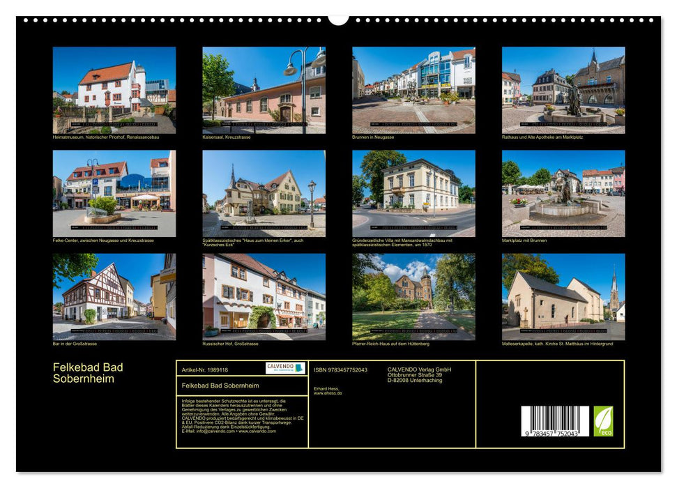 Felkebad Bad Sobernheim (CALVENDO Premium Wandkalender 2026)