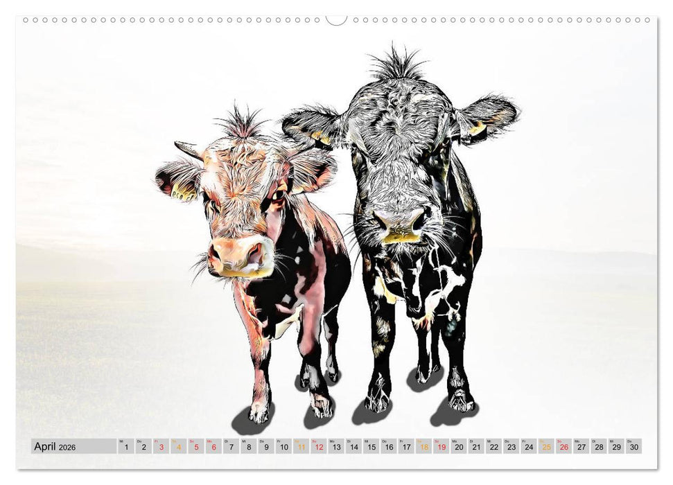 Rindviecher unglaublich (CALVENDO Wandkalender 2026)