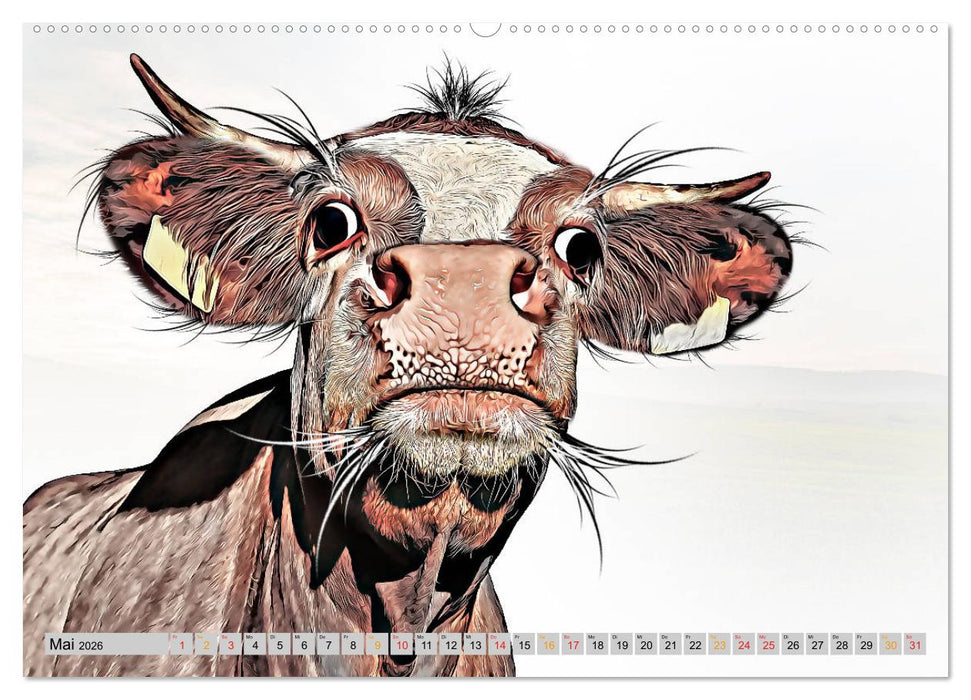 Rindviecher unglaublich (CALVENDO Wandkalender 2026)