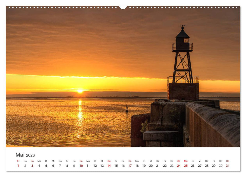 Niedersächsische Küste - Küstenorte von Ostfriesland bis Bremerhaven (CALVENDO Premium Wandkalender 2026)
