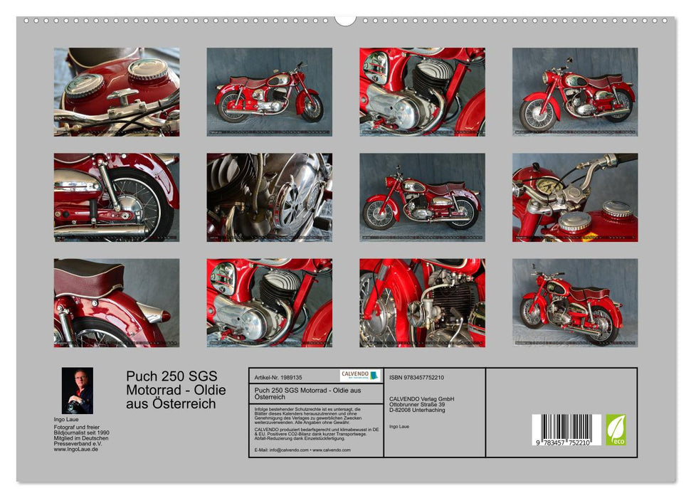 Puch 250 SGS Motorrad - Oldie aus Österreich (CALVENDO Premium Wandkalender 2026)