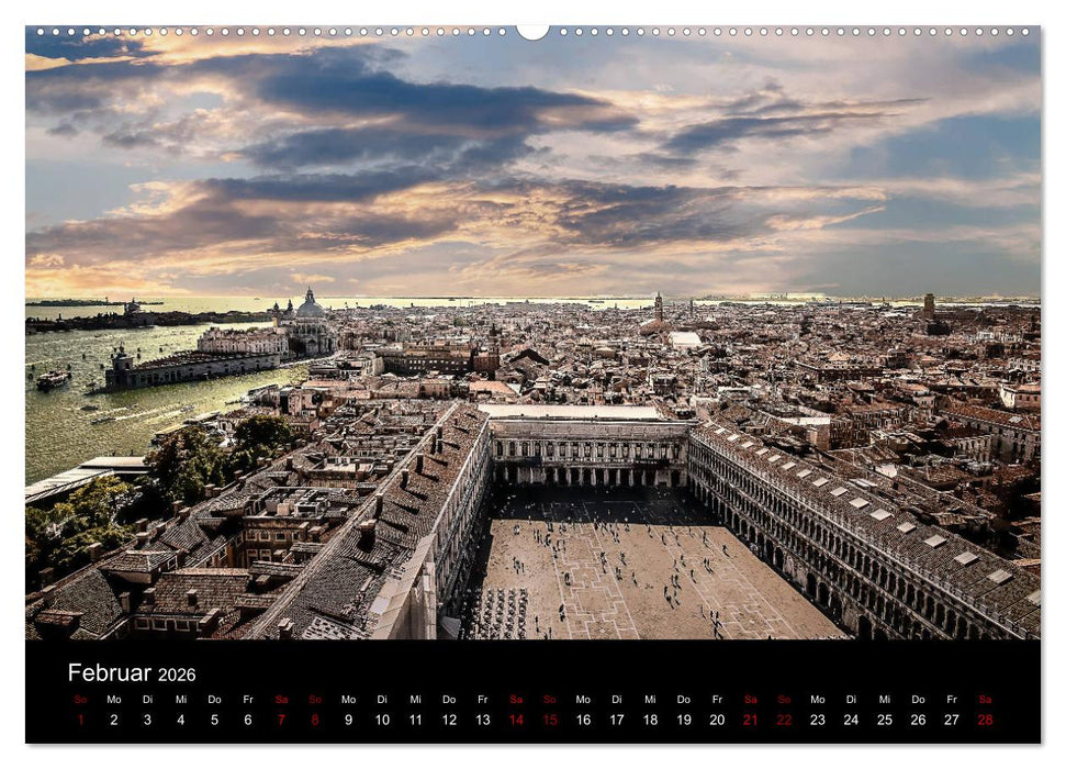 Momenti di Venezia - Venezianische Momente (CALVENDO Premium Wandkalender 2026)