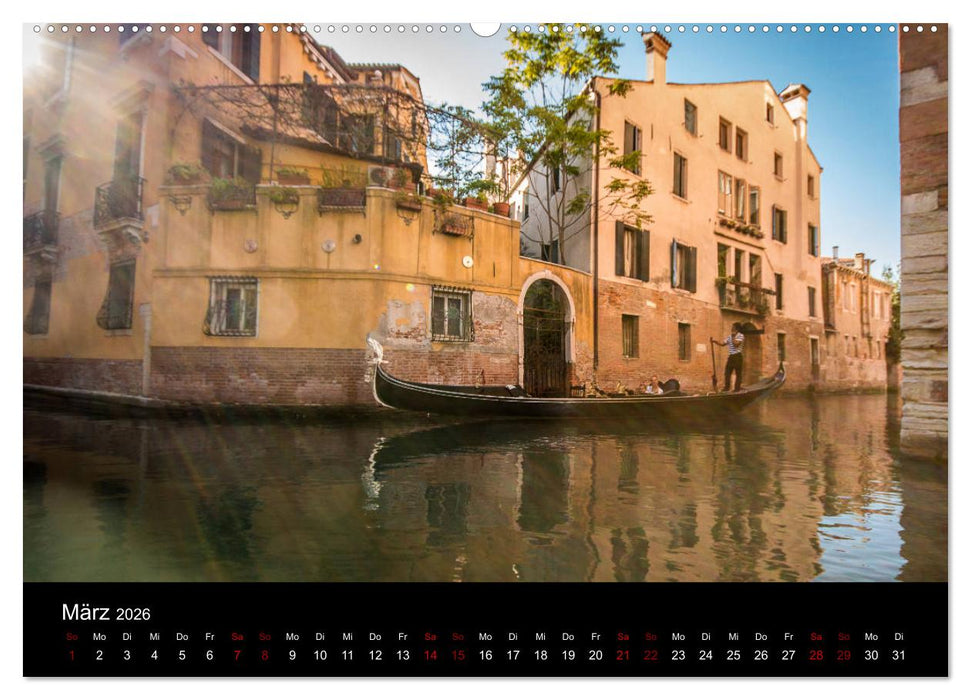 Momenti di Venezia - Venezianische Momente (CALVENDO Premium Wandkalender 2026)