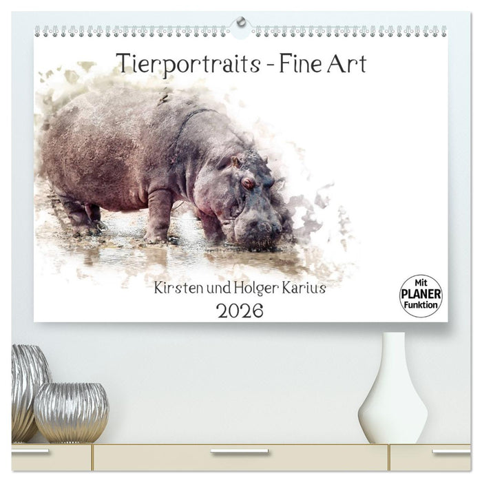 Tierportraits - Fine Art (CALVENDO Premium Wandkalender 2026)