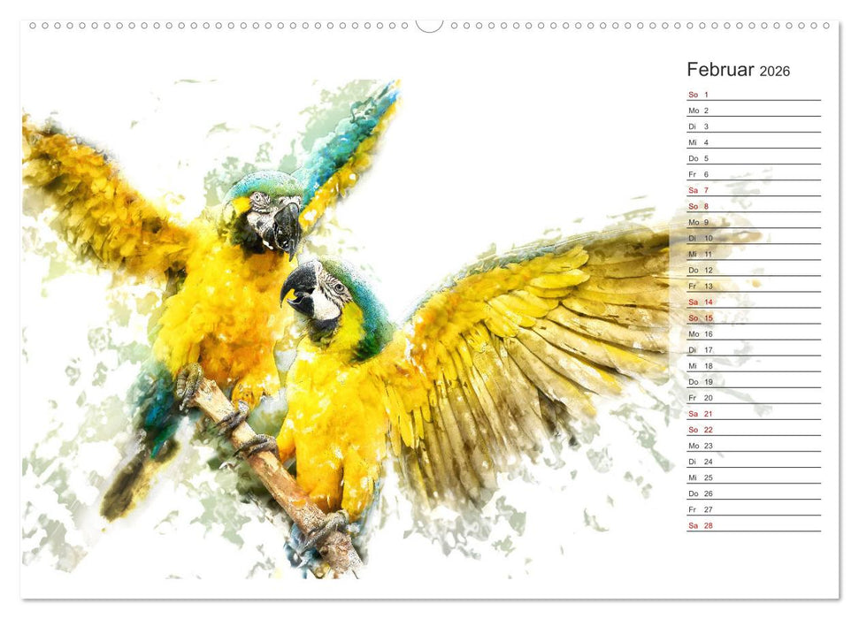 Tierportraits - Fine Art (CALVENDO Premium Wandkalender 2026)
