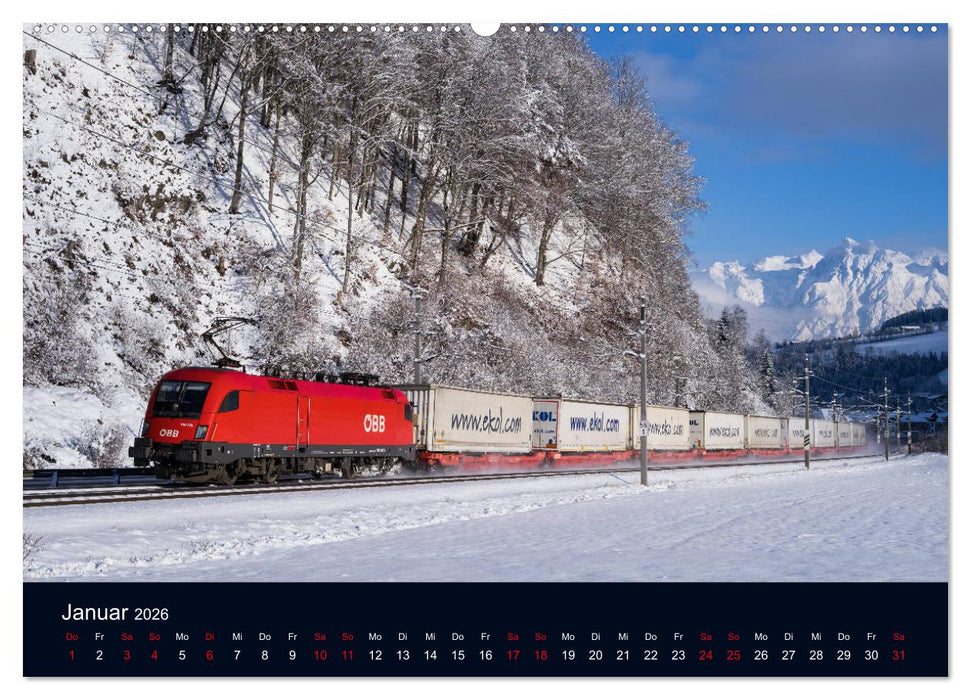 Die Bahn im Salzburgerland (CALVENDO Premium Wandkalender 2026)