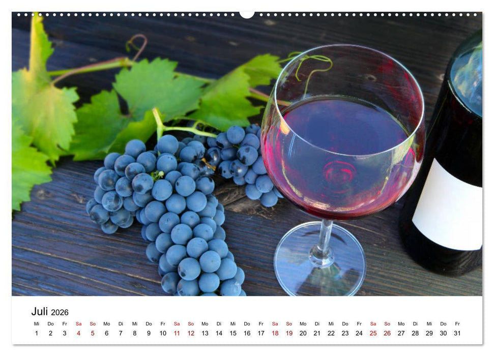Weinkalender (CALVENDO Premium Wandkalender 2026)