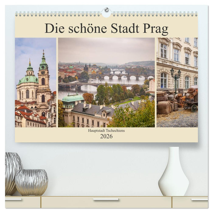 Die schöne Stadt Prag (CALVENDO Premium Wandkalender 2026)