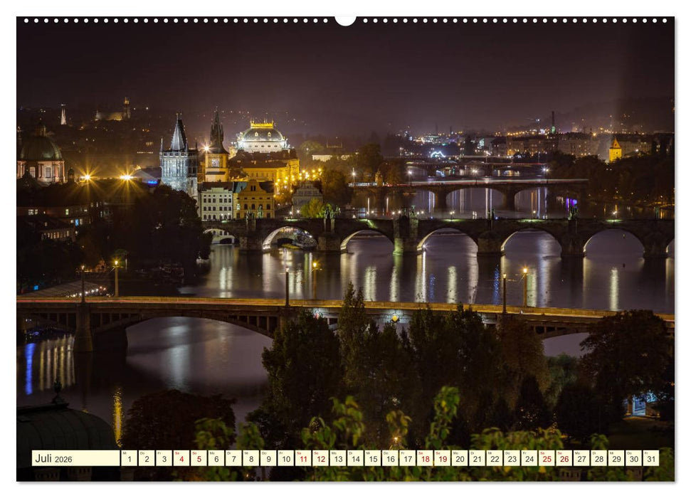 Die schöne Stadt Prag (CALVENDO Premium Wandkalender 2026)