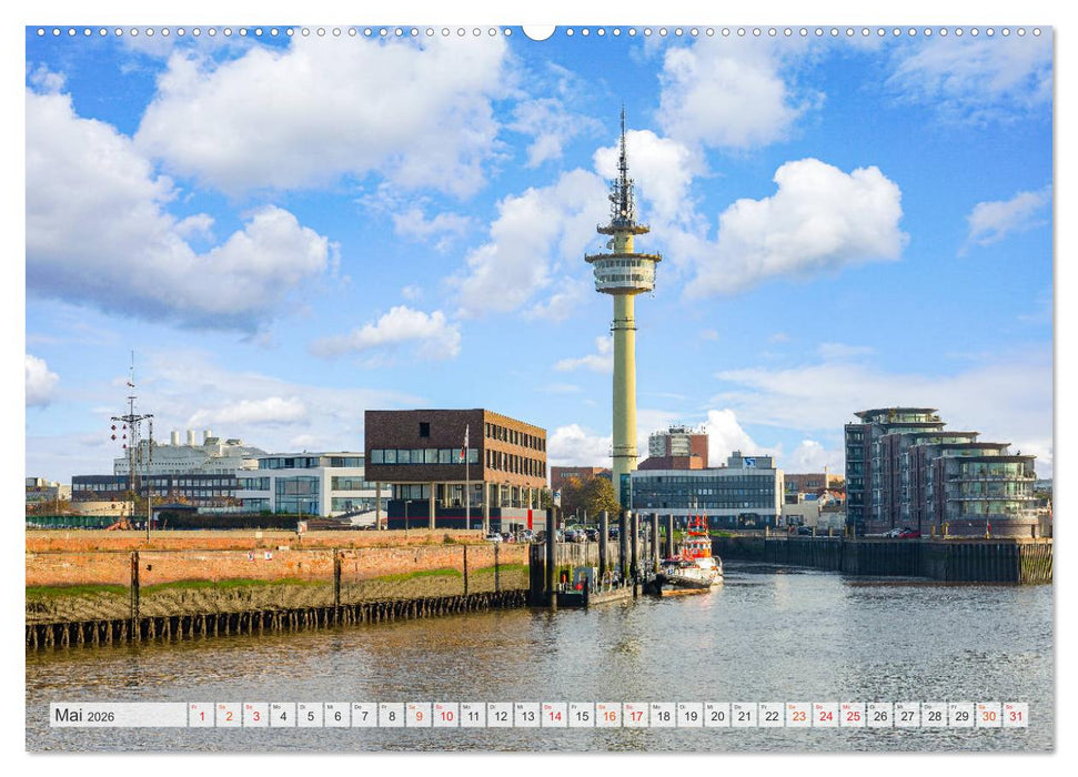 Bremerhaven Stadtansichten (CALVENDO Wandkalender 2026)