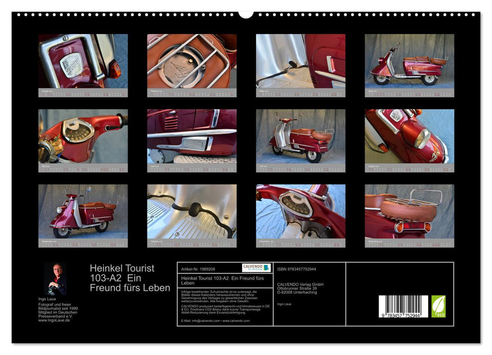 Heinkel Tourist 103-A2 Ein Freund fürs Leben (CALVENDO Premium Wandkalender 2026)