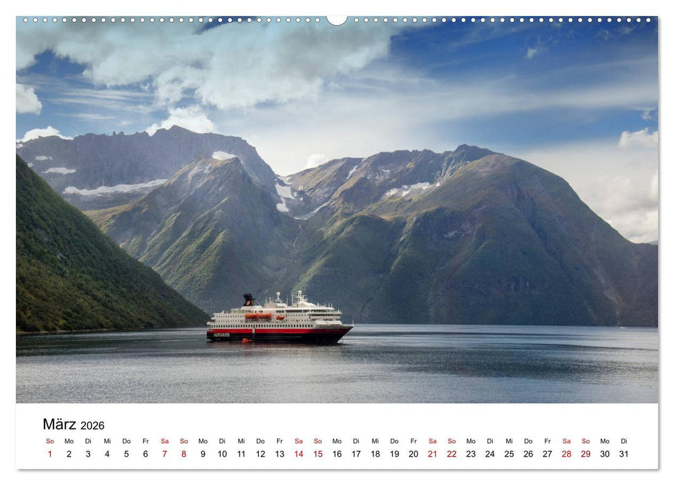Hurtigruten - Bezaubernde Schönheit der norwegischen Küste (CALVENDO Premium Wandkalender 2026)
