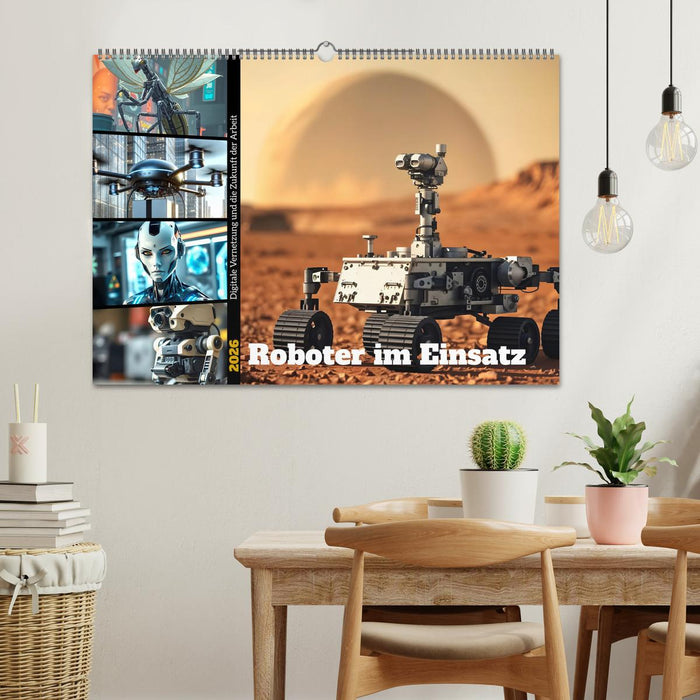Roboter im Einsatz - Digitale Vernetzung und die Zukunft der Arbeit (CALVENDO Wandkalender 2026)
