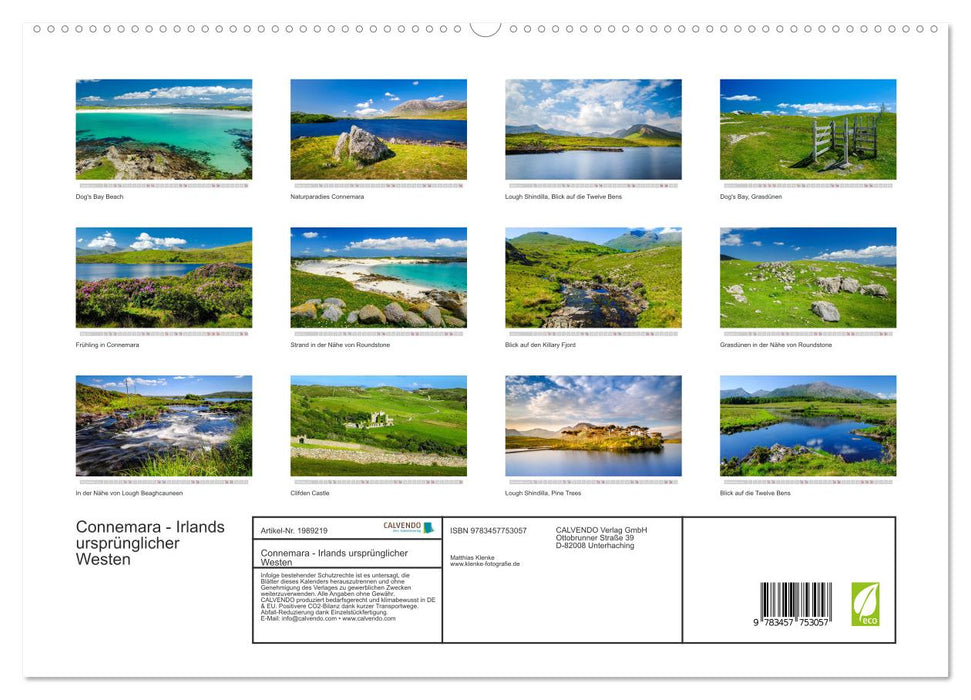 Connemara - Irlands ursprünglicher Westen (CALVENDO Premium Wandkalender 2026)