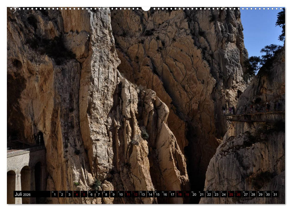 El Caminito del Rey (CALVENDO Premium Wandkalender 2026)