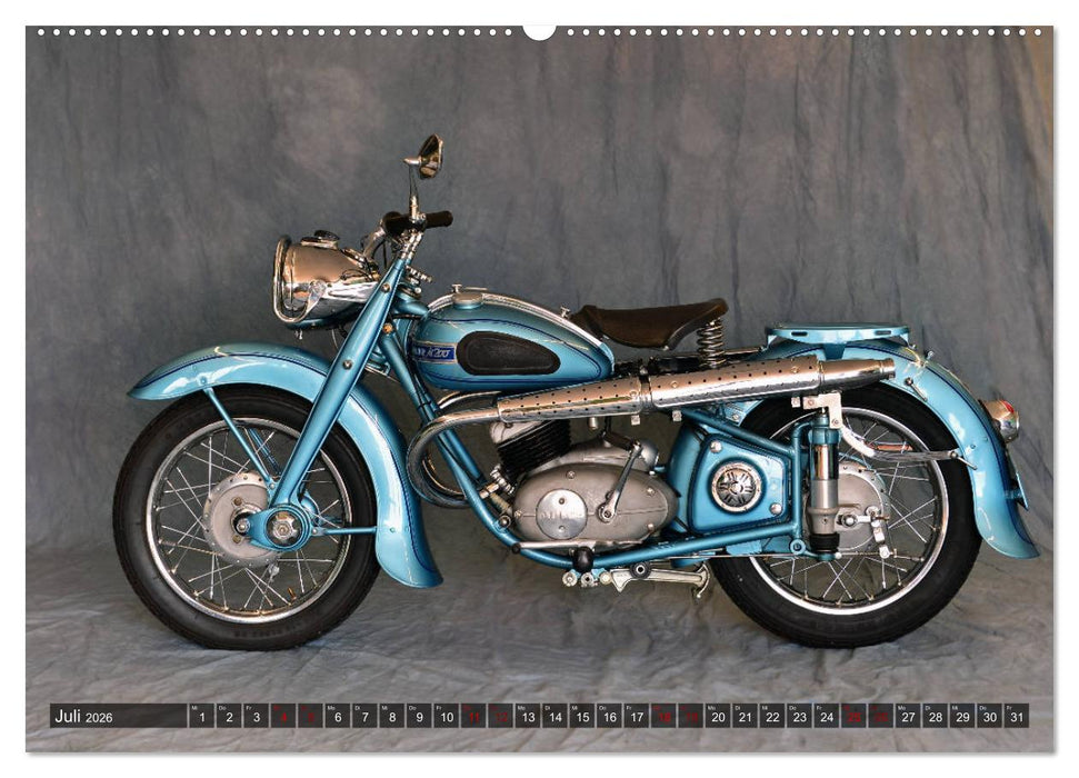 Deutsche Motorrad - Legenden - Rollende Kunstwerke aus alten Zeiten (CALVENDO Premium Wandkalender 2026)