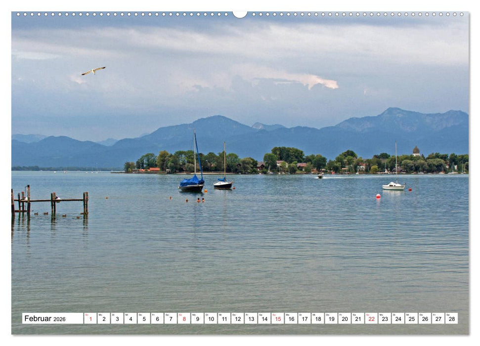 Chiemsee - Sommerferien am bayrischen Meer (CALVENDO Wandkalender 2026)