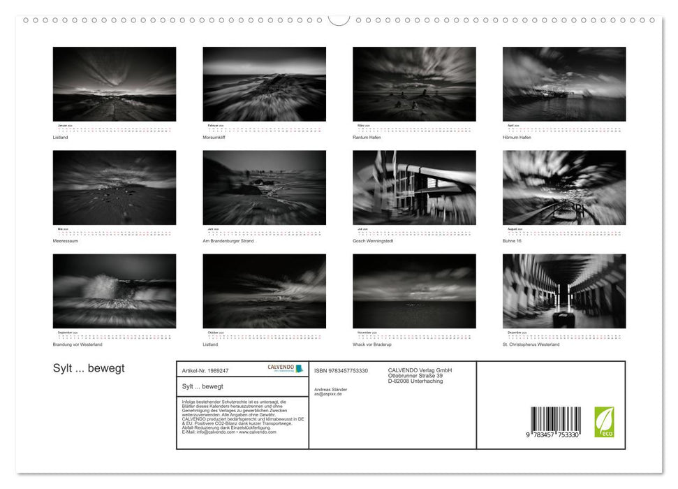 Sylt ... bewegt (CALVENDO Premium Wandkalender 2026)