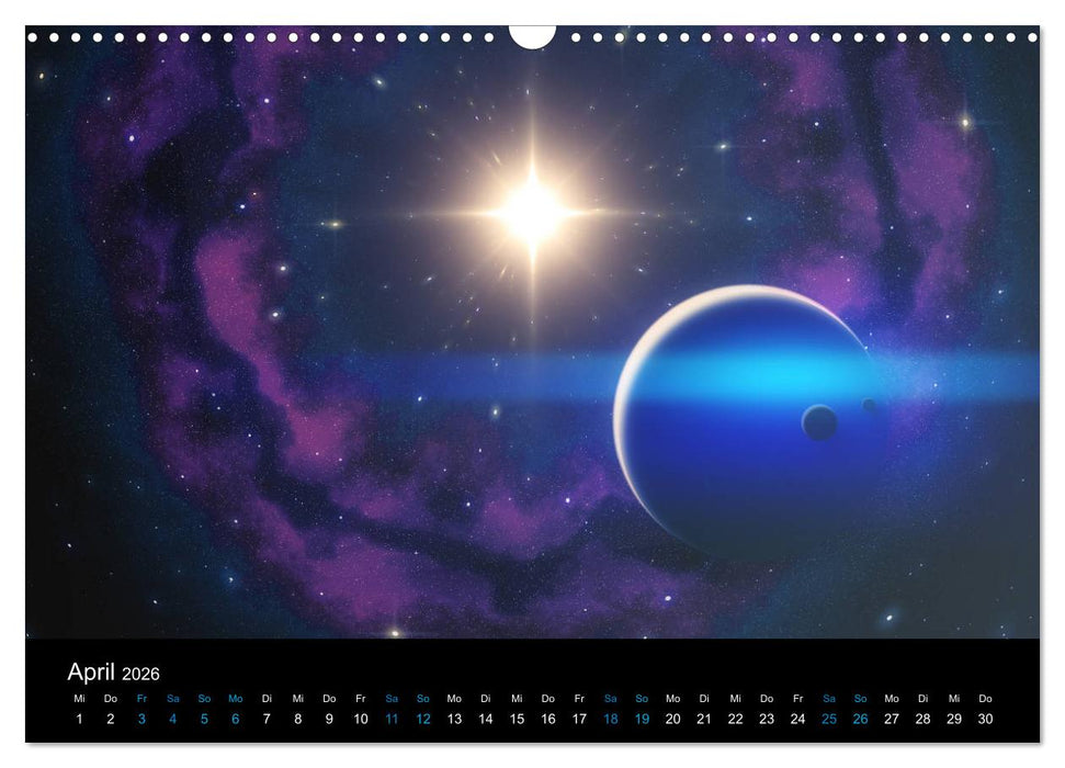 Weit entfernte unbekannte Welten (CALVENDO Wandkalender 2026)