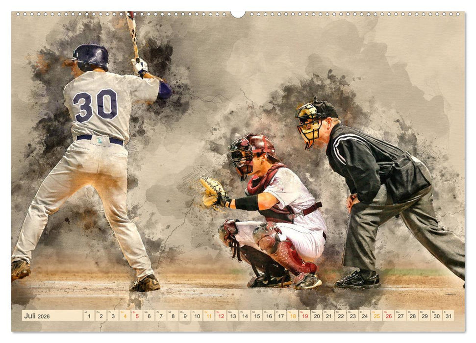 Ich liebe Baseball (CALVENDO Premium Wandkalender 2026)