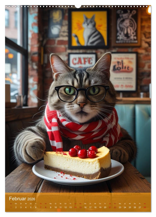 Naschkatzen – Süße Samtpfoten auf Kalorienjagd (CALVENDO Premium Wandkalender 2026)