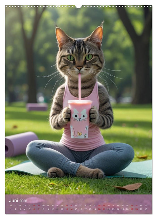 Naschkatzen – Süße Samtpfoten auf Kalorienjagd (CALVENDO Premium Wandkalender 2026)