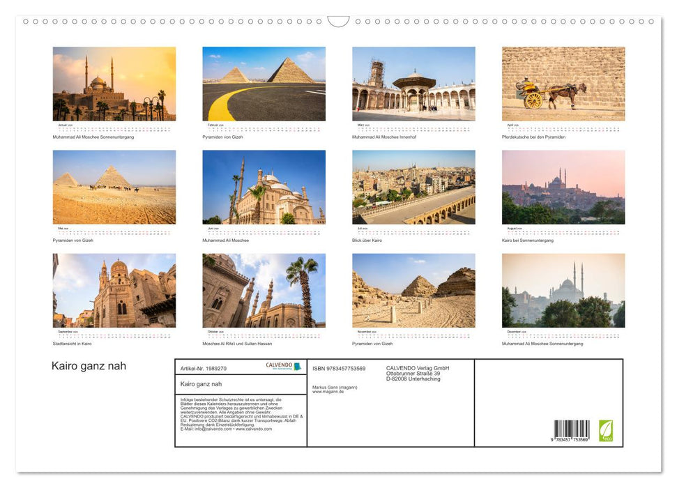 Kairo ganz nah (CALVENDO Wandkalender 2026)