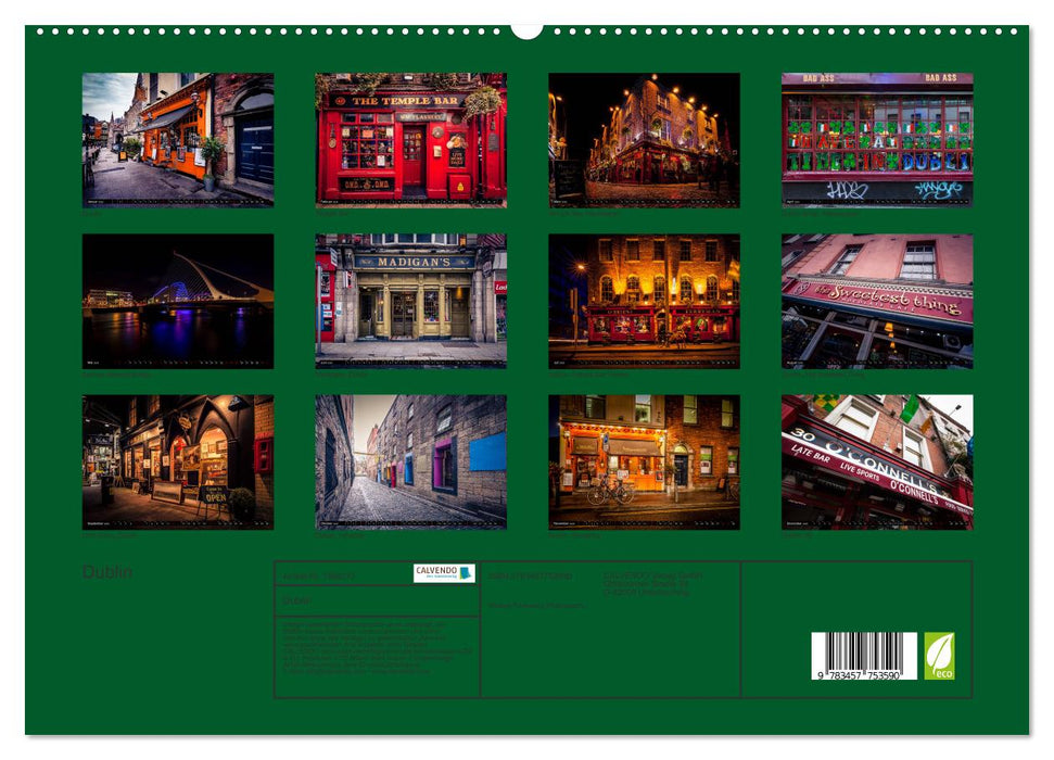 Dublin (CALVENDO Premium Wandkalender 2026)