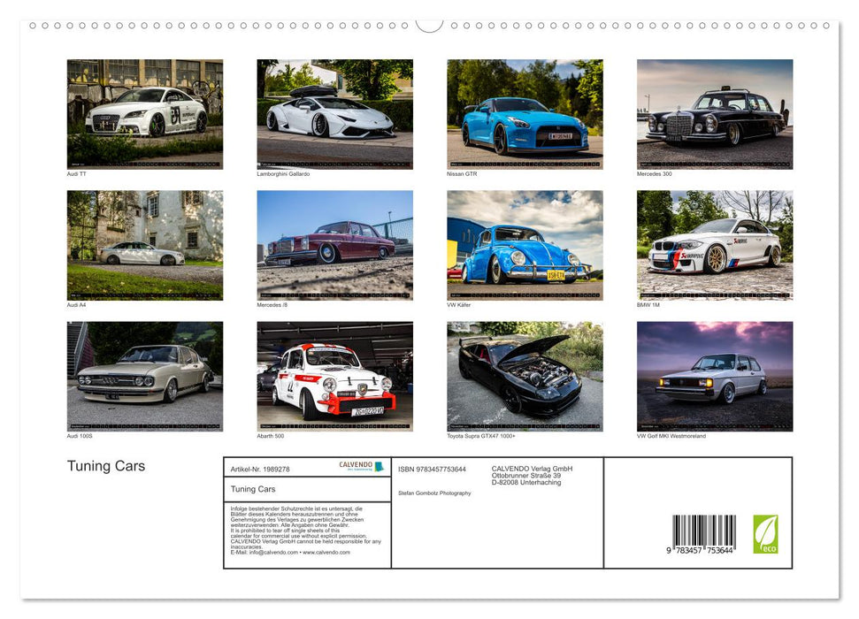 Tuning Cars (CALVENDO Premium Wandkalender 2026)