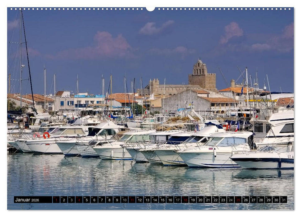 Camargue - Im Land der weißen Pferde und schwarzen Stiere (CALVENDO Premium Wandkalender 2026)