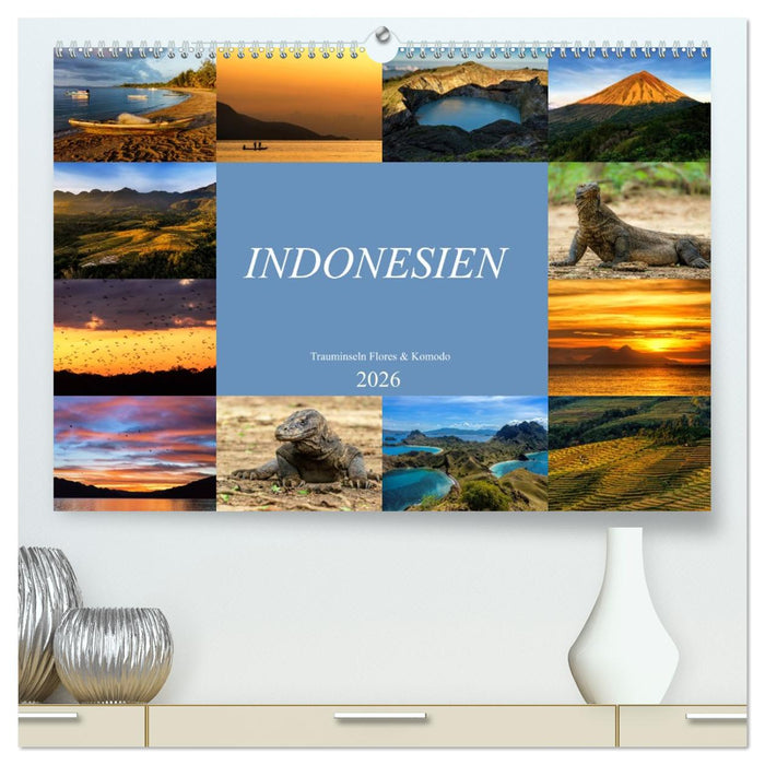 Indonesien - Inselparadies Flores & Komodo (CALVENDO Premium Wandkalender 2026)