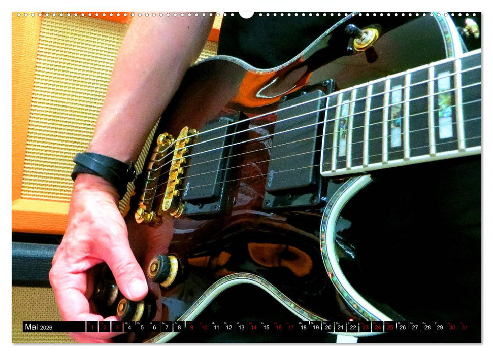 Gitarren und Amps - abgerockt (CALVENDO Premium Wandkalender 2026)