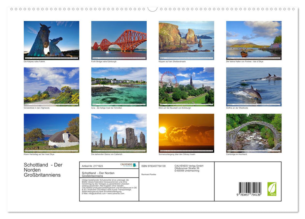 Schottland - Der Norden Großbritanniens (CALVENDO Premium Wandkalender 2026)