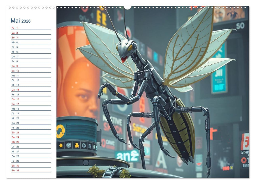 Roboter im Einsatz - Digitale Vernetzung und die Zukunft der Arbeit (CALVENDO Premium Wandkalender 2026)