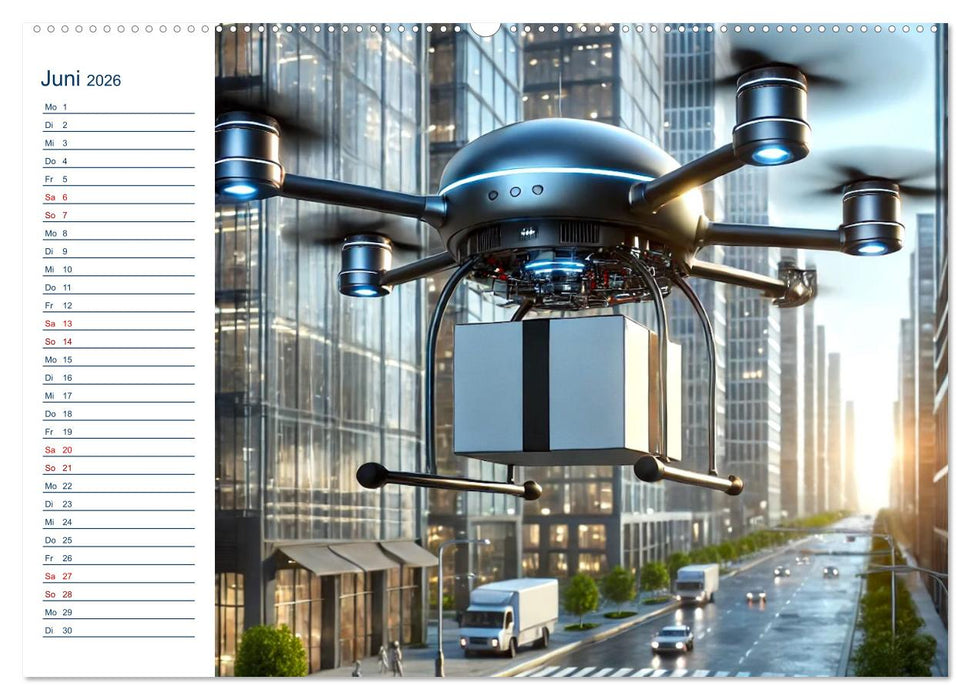 Roboter im Einsatz - Digitale Vernetzung und die Zukunft der Arbeit (CALVENDO Premium Wandkalender 2026)