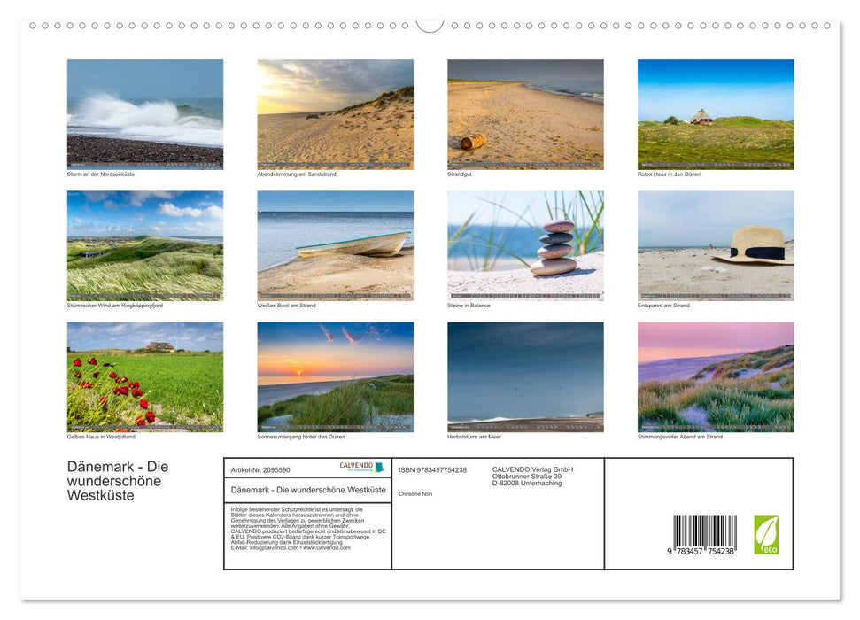 Dänemark - Die wunderschöne Westküste (CALVENDO Premium Wandkalender 2026)