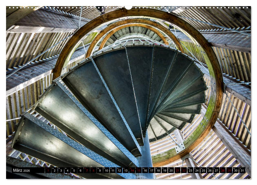 Architektur - Ansichten, Blickwinkel, Perspektiven (CALVENDO Premium Wandkalender 2026)