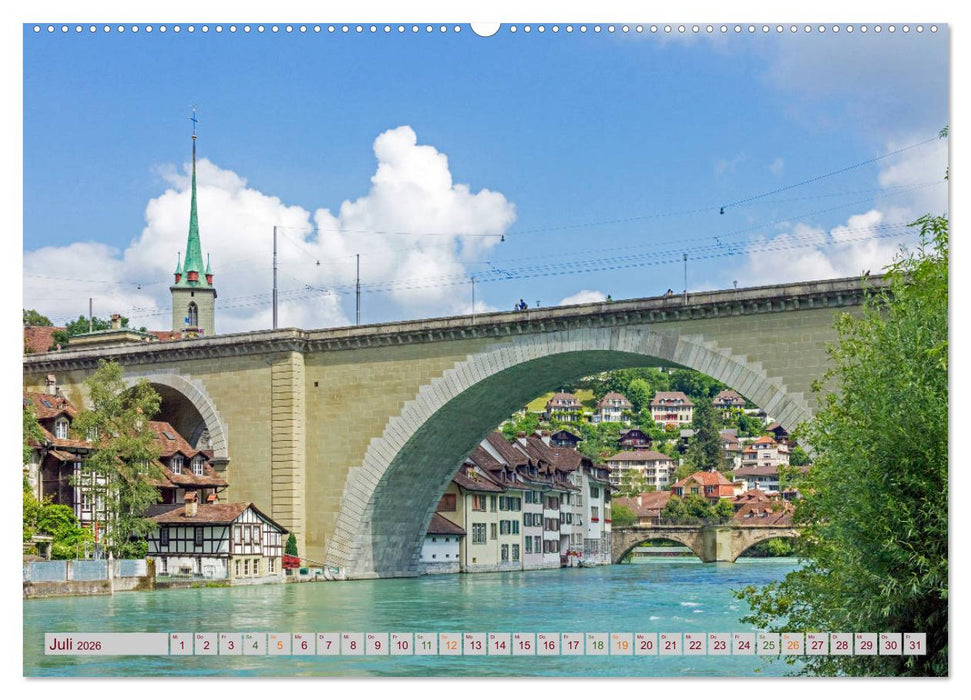 Brücken im deutschsprachigen Raum (CALVENDO Premium Wandkalender 2026)