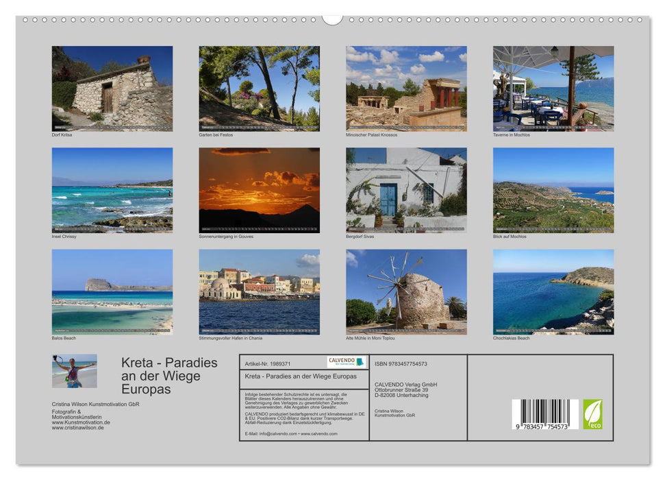 Kreta - Paradies an der Wiege Europas (CALVENDO Premium Wandkalender 2026)
