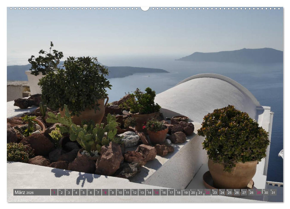 Santorini - Insel ewiger Liebe (CALVENDO Premium Wandkalender 2026)