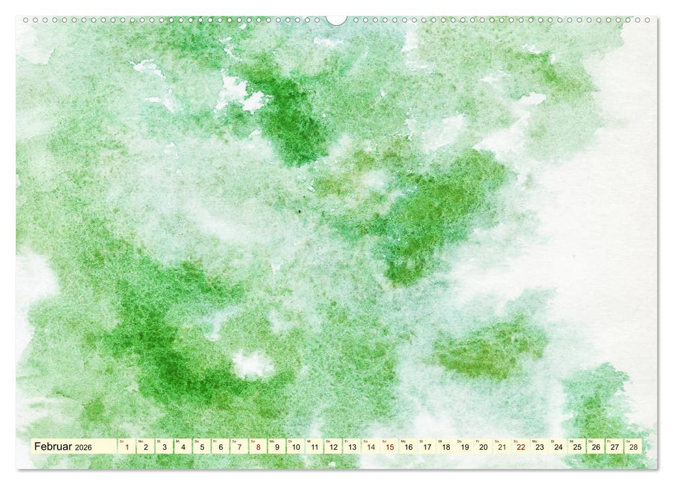 Kreativ-Kalender Aquarell. Bastelkalender zum Selbstgestalten (CALVENDO Wandkalender 2026)