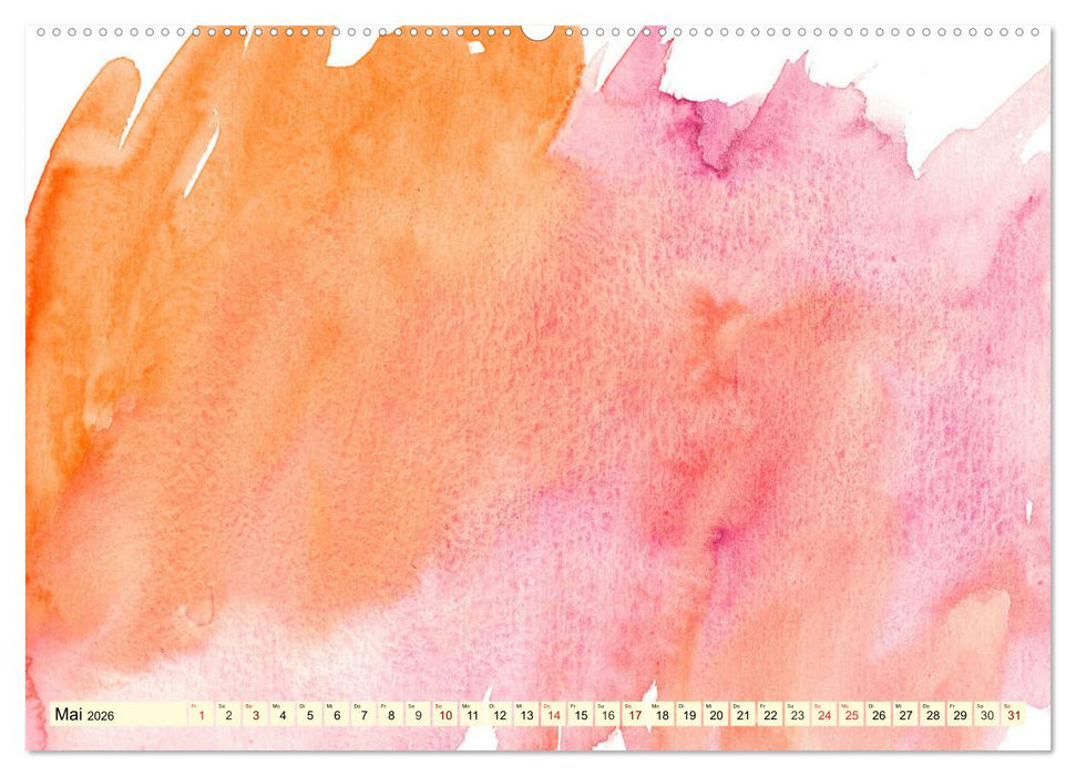 Kreativ-Kalender Aquarell. Bastelkalender zum Selbstgestalten (CALVENDO Wandkalender 2026)