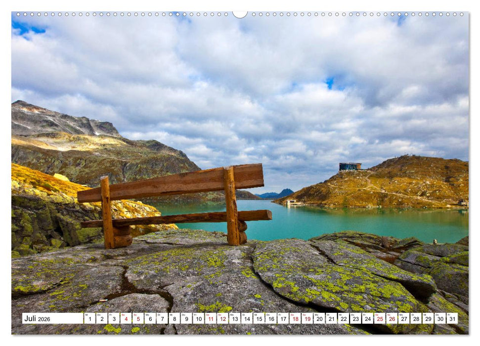 Kraftplätze in den Bergen (CALVENDO Premium Wandkalender 2026)