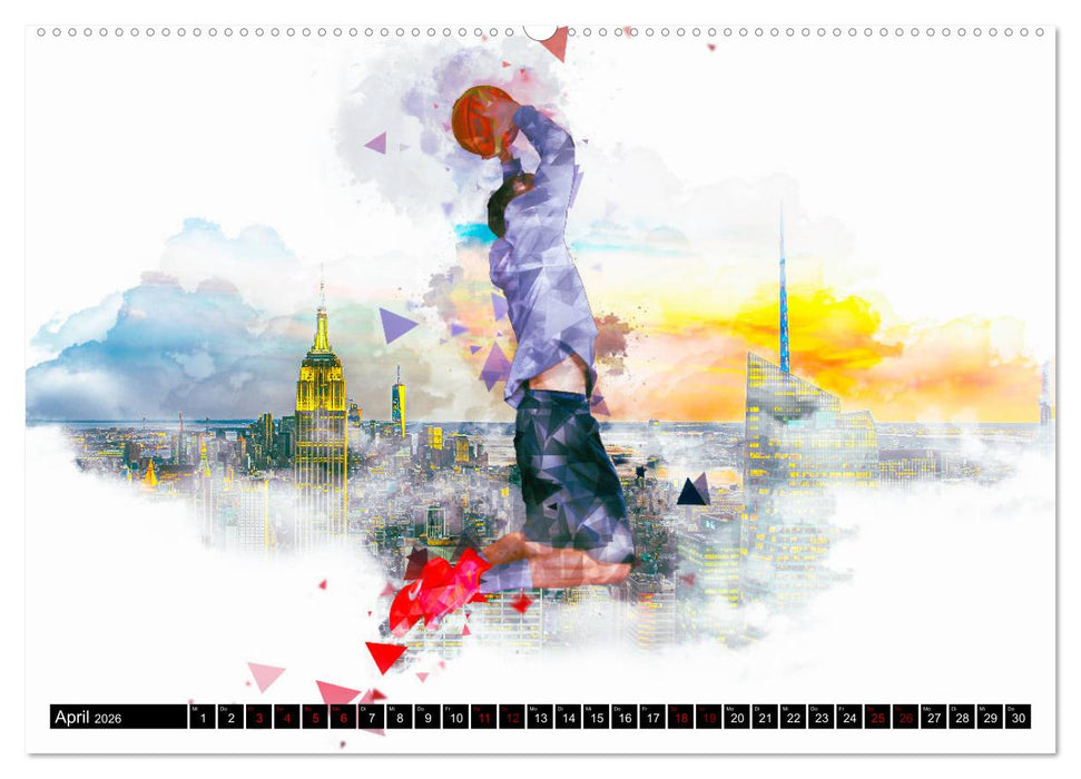 Basketball Art (CALVENDO Premium Wandkalender 2026)