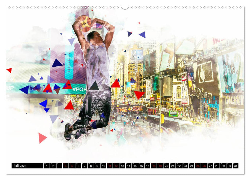 Basketball Art (CALVENDO Premium Wandkalender 2026)