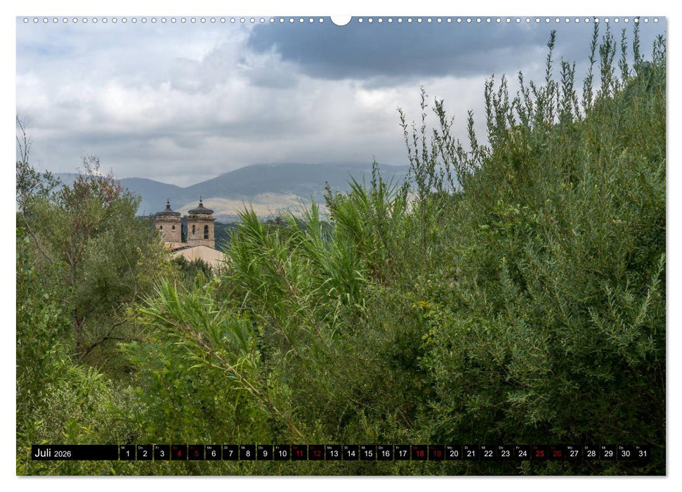 Einsame Dörfer - Eine Wanderung in den Abruzzen (CALVENDO Premium Wandkalender 2026)