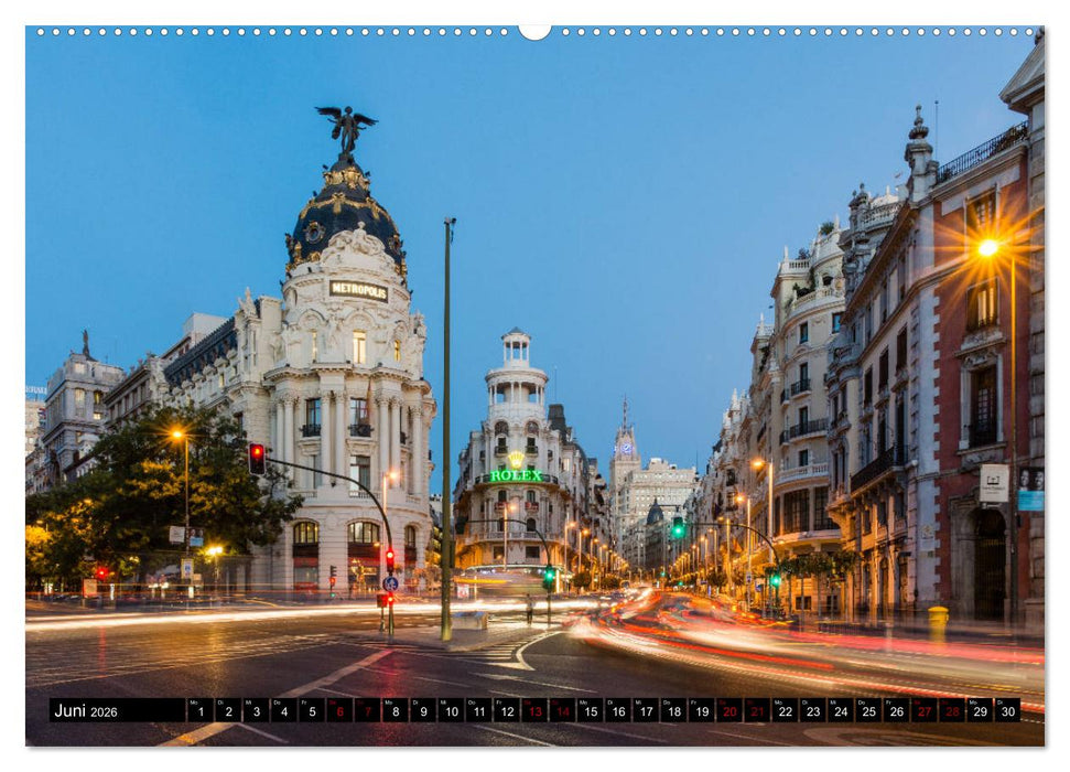 Madrid - Stadtansichten (CALVENDO Premium Wandkalender 2026)