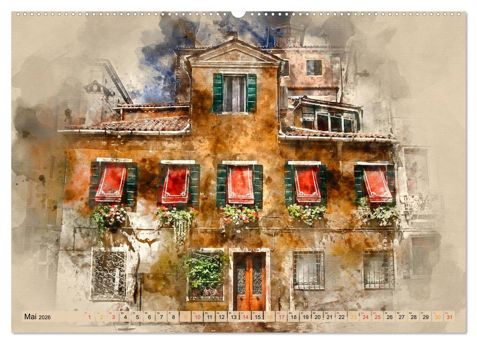 Venedig - ganz intim (CALVENDO Premium Wandkalender 2026)